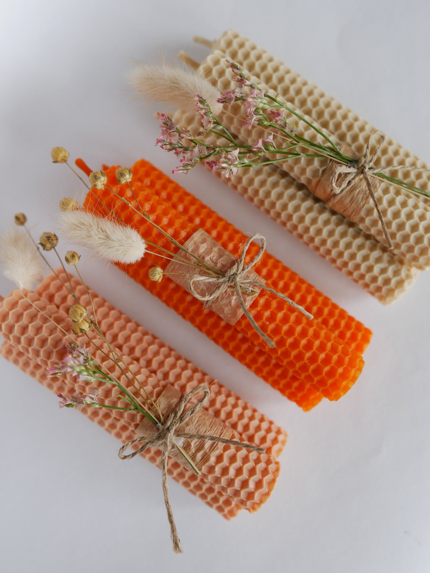 Guest favors - small beeswax candles