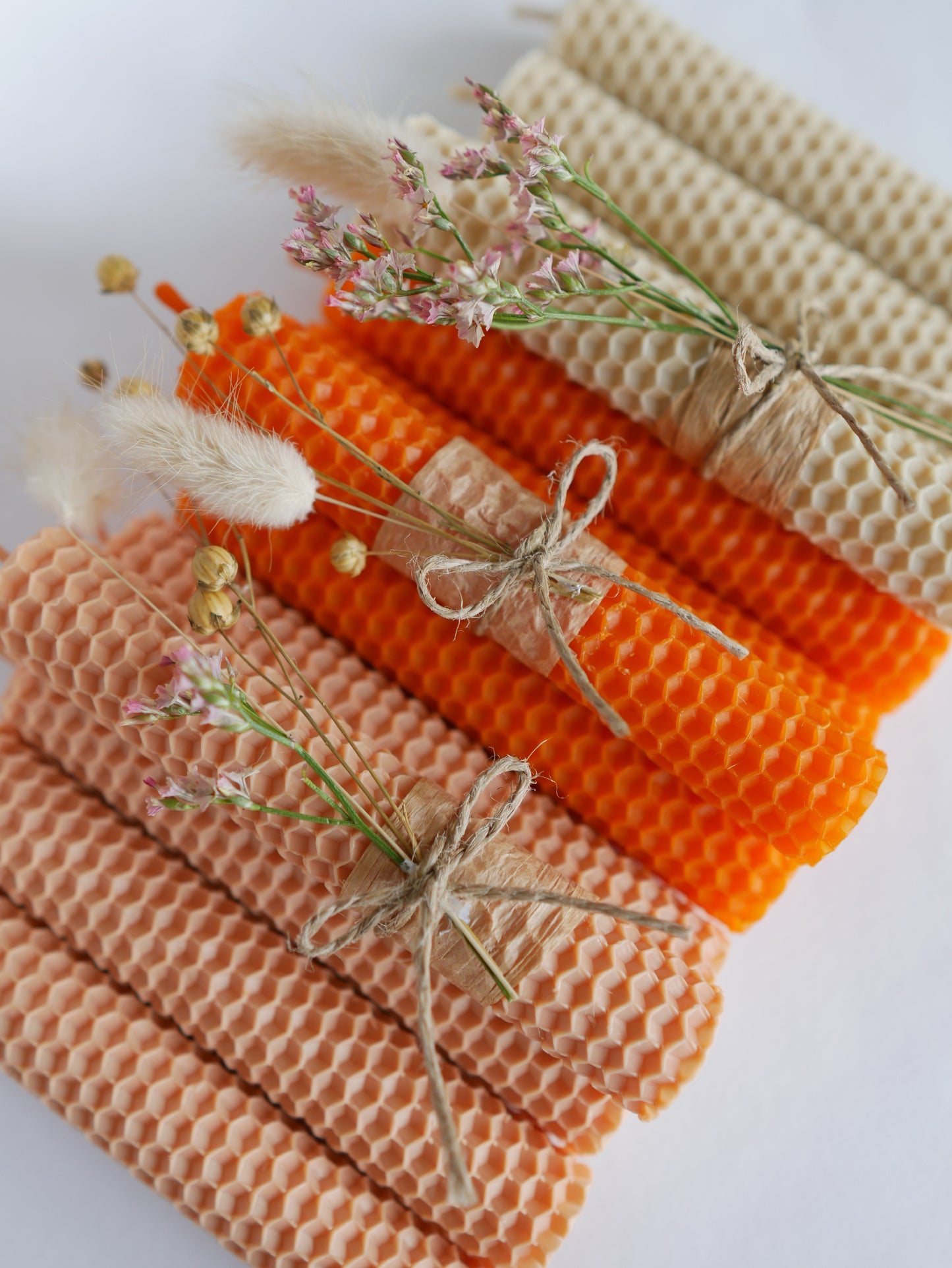 Guest favors - small beeswax candles